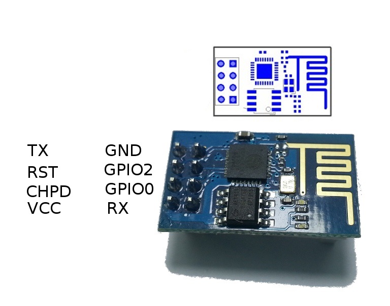 conexión modulo esp8266